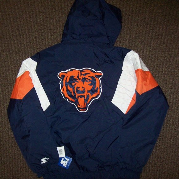 CHICAGO BEARS STARTER NFL Hooded Jacket 5X - Picture 12 of 14